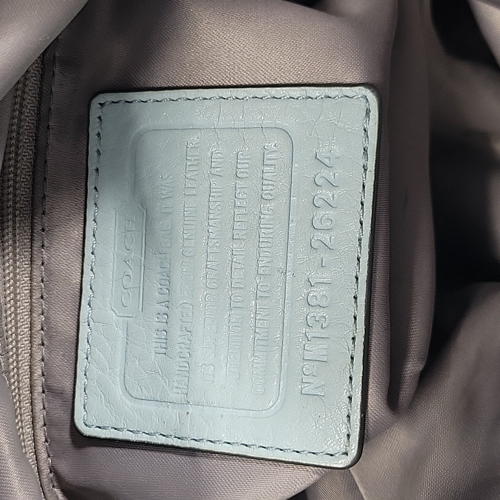 Coach Light Blue Shoulder Bag - Picture 14 of 15